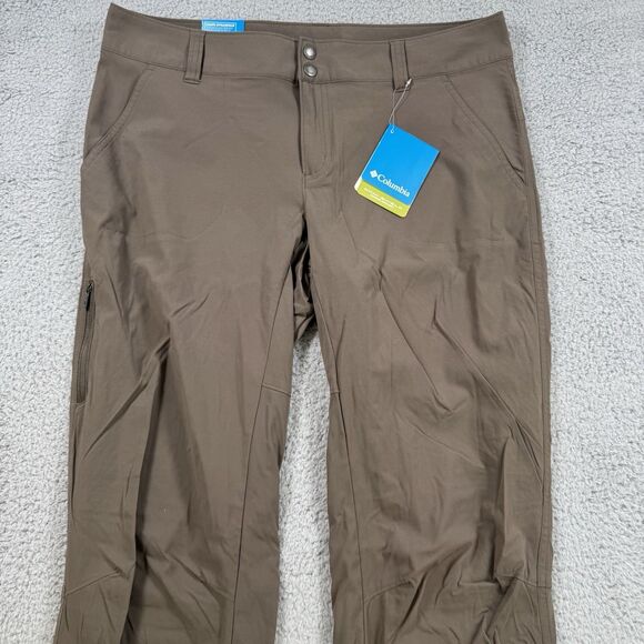 S Columbia Pants Womens 12 Brown Saturday Trail Stretch Omni-Shield NWT - Picture 2 of 13